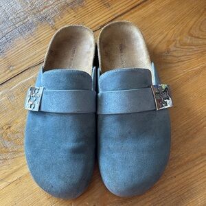 Tory Burch Suede Slip-On Mellow Mules